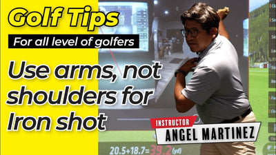 Using your arms efficiently for your iron shot!