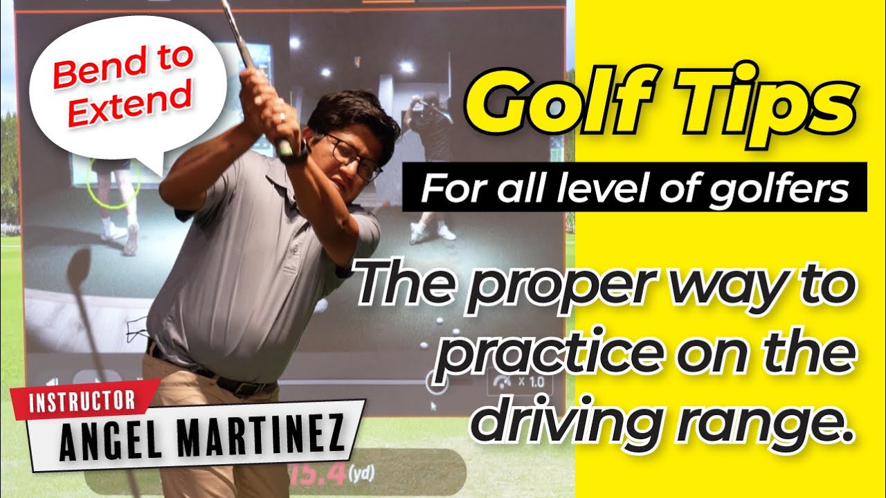 Golf Practice On The Driving Range, Bend To Extend