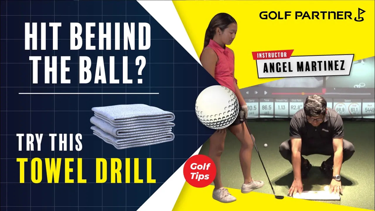 hitting behind the ball? Use this towel drill!