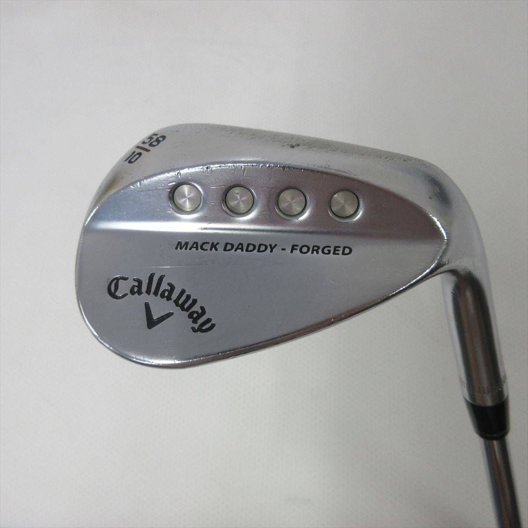 Callaway Wedge MACK DADDY FORGED(2019) Chromium Plated 58° Dynamic Gold S200