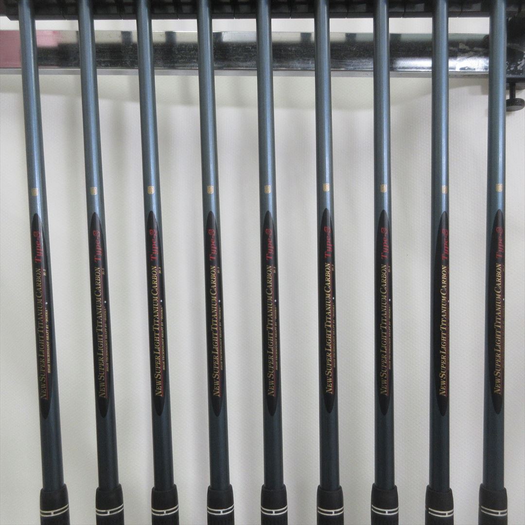 HONMA Iron Set LB 606 H F Stiff 1S NEW SUPER LIGHT TITANIUM CARBON R1 9 pieces