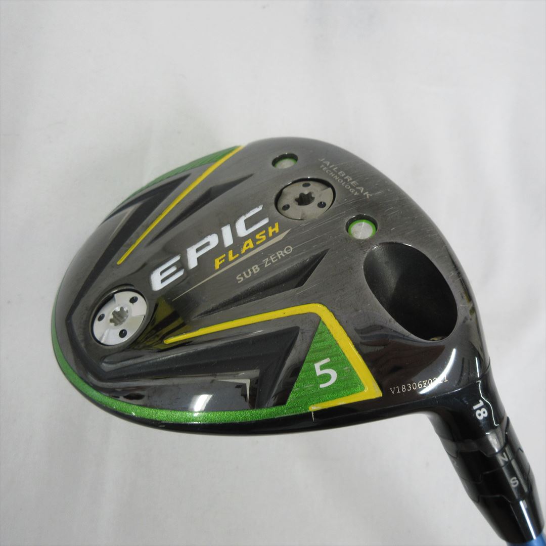 Callaway Fairway EPIC FLASH SUBZERO 5W 18° Stiff Speeder EVOLUTION 5 FW 60