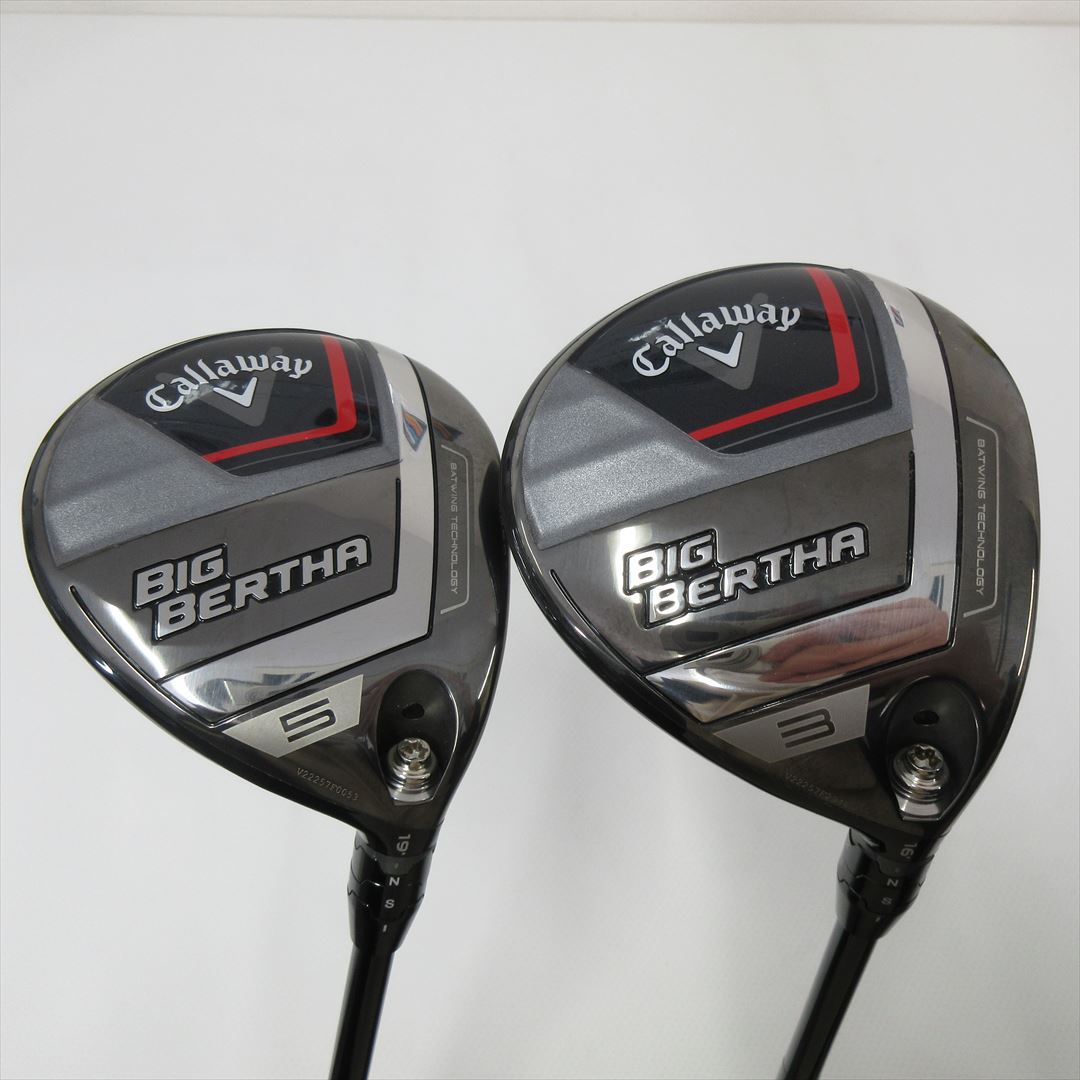 "2-Pack Golf Clubs" Callaway Fairway BIG BERTHA(2023) 3W & 5W Reg SPEEDER NX 50