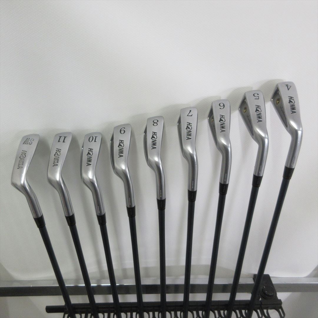 HONMA Iron Set LB 606 H F Stiff 1S NEW SUPER LIGHT TITANIUM CARBON R1 9 pieces