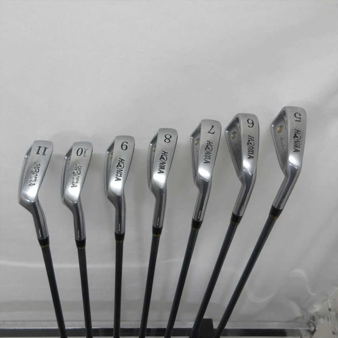 honma iron set lb 708 new h f gni 3s new super ferrite carbon 7 pieces