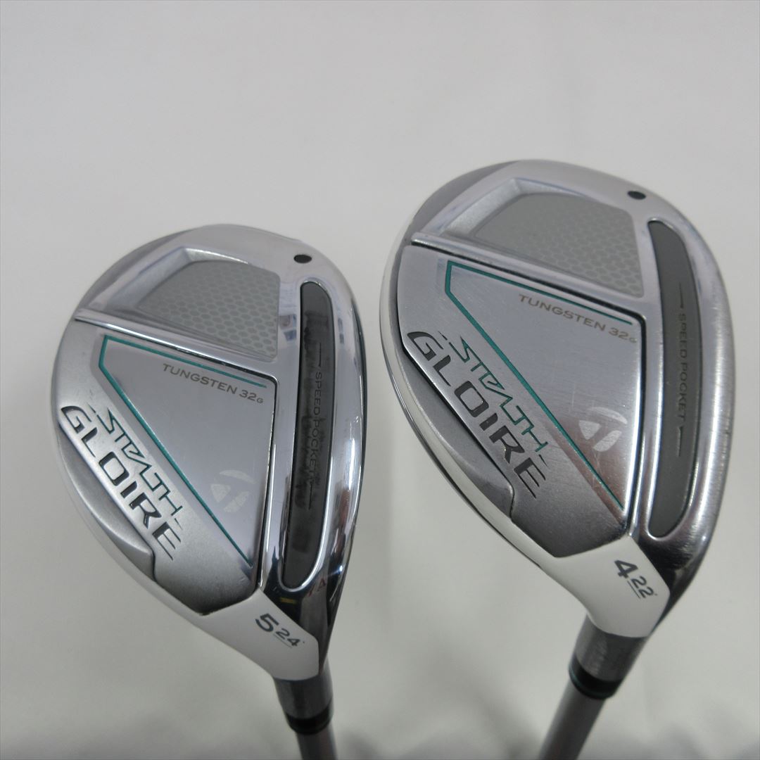 "2-Pack Golf Clubs" TaylorMade Hybrid STEALTH GLOIRE U4 & U5 Ladies SPEEDER NX