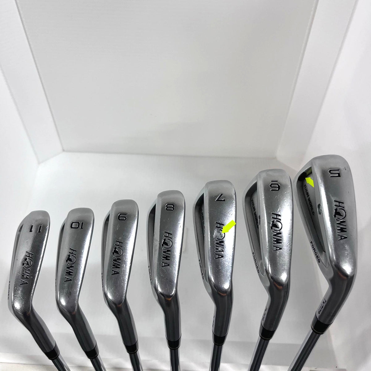 HONMA Iron Set TOUR WORLD TW717P FORGED Genuine custom shaft 7 pieces Men