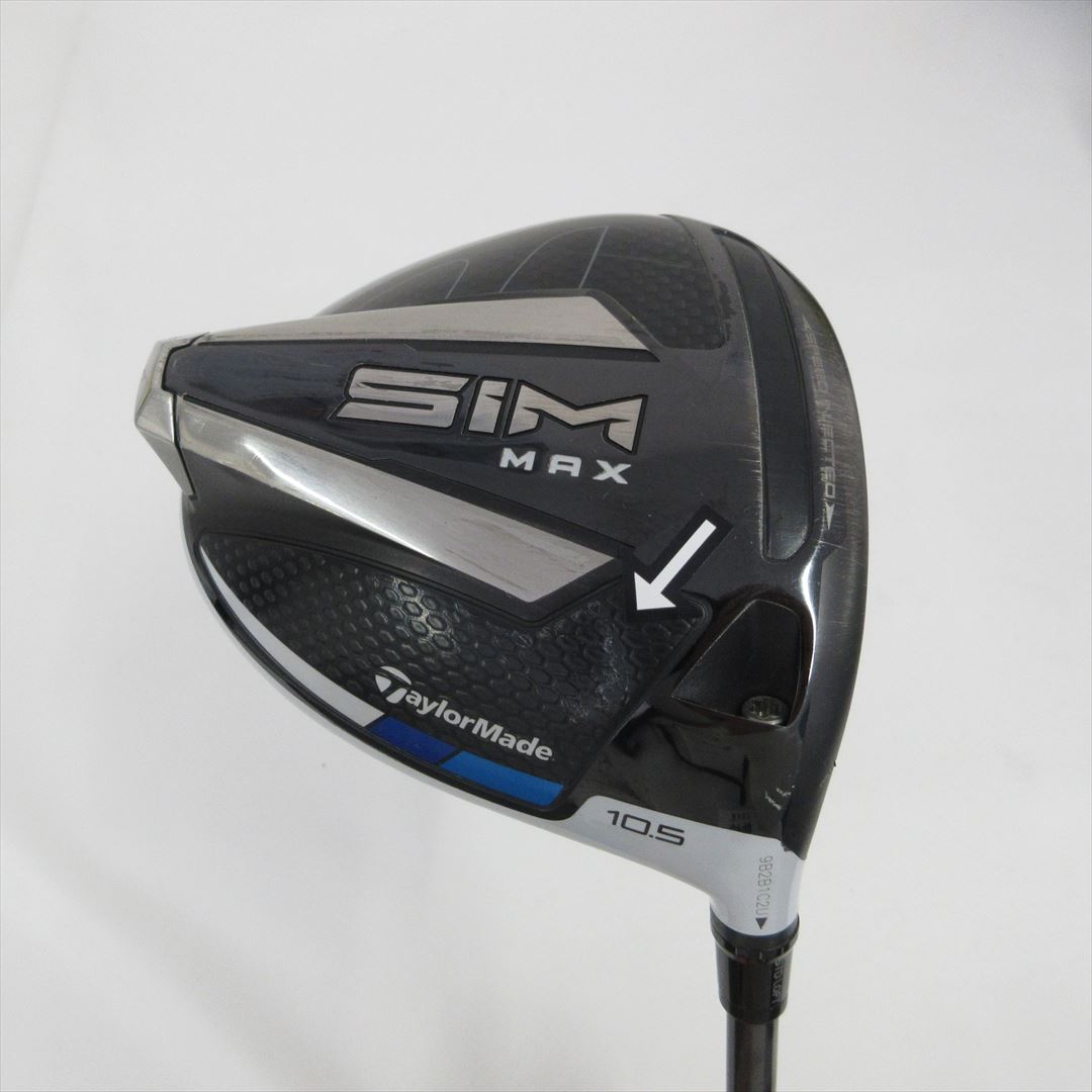 TaylorMade Driver Fair Rating SIM MAX 10.5° Stiff Speeder 661 EVOLUTION 6