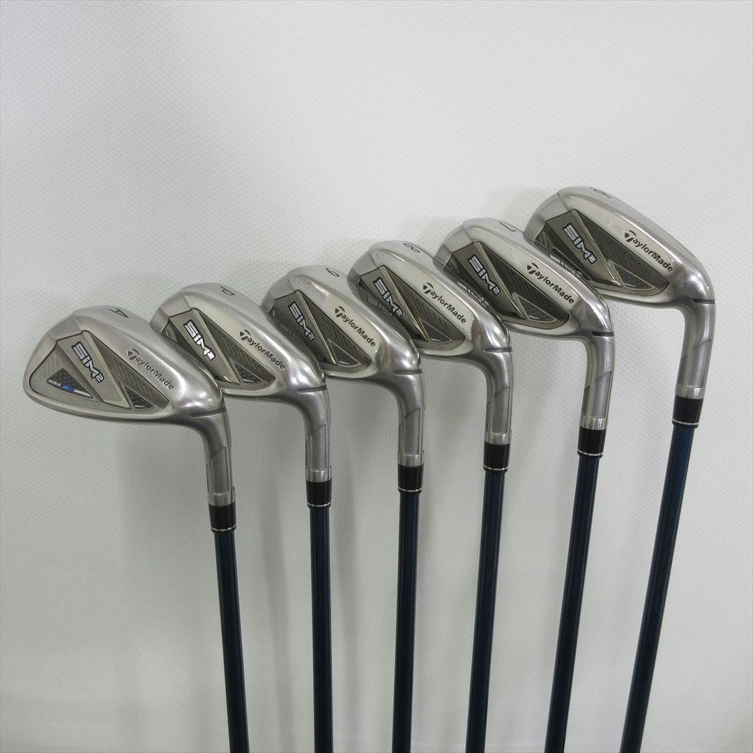 TaylorMade Iron Set SIM2 MAX Stiff TENSEI BLUE TM60(SIM2) 6 pieces