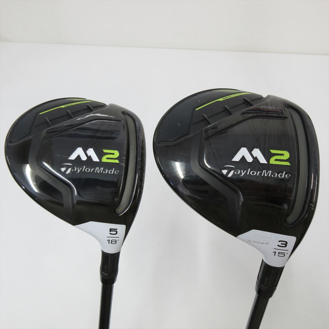 "2-Pack Golf Clubs" TaylorMade Fairway M2(2017) USA 3W & 5W Regular REAX 55