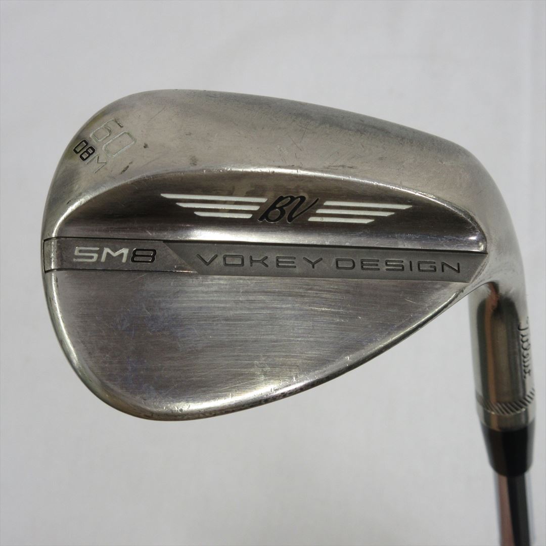 Titleist Wedge VOKEY SPIN MILLED SM8 Brushed Steel 60° Dynamic Gold X100
