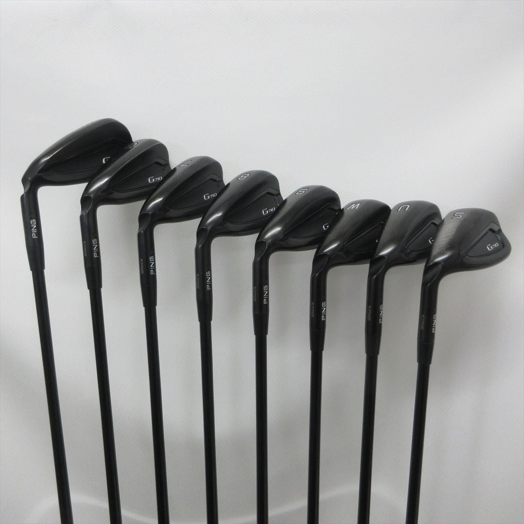 Ping Iron Set Left-Handed G710 Reg ALTA DISTANZA BLACK 40 DotColor Black 8 pcs