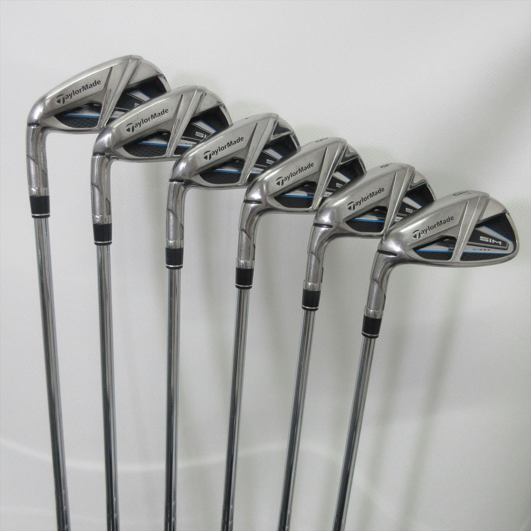 TaylorMade Iron Set Left-Handed SIM MAX Stiff KBS MAX85 US 6 pieces