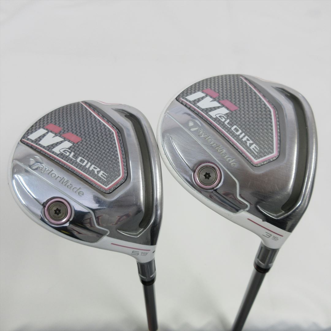 "2-Pack Golf Clubs" TaylorMade Fairway M GLOIRE 3W & 5W Ladies Speeder EVO TM