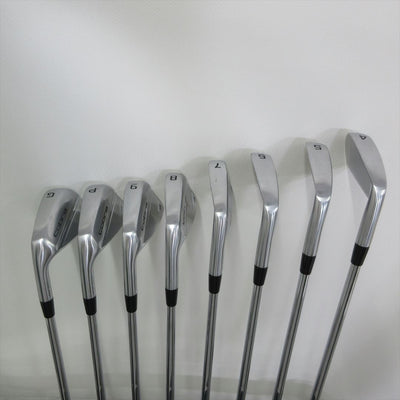 Cobra Iron Set Lefty KING FORGED CB/MB(Silver)(2023) Stiff KBS S-TAPER 120 8pcs