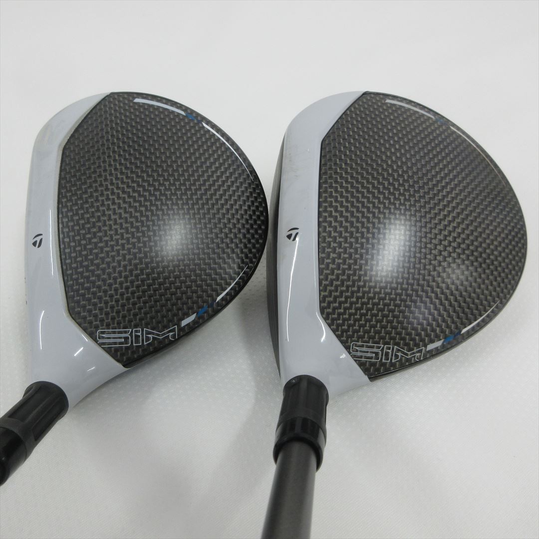 "2-Pack Golf Clubs" TaylorMade Fairway SIM MAX 3W & 5W Stiff Tour AD XC-6