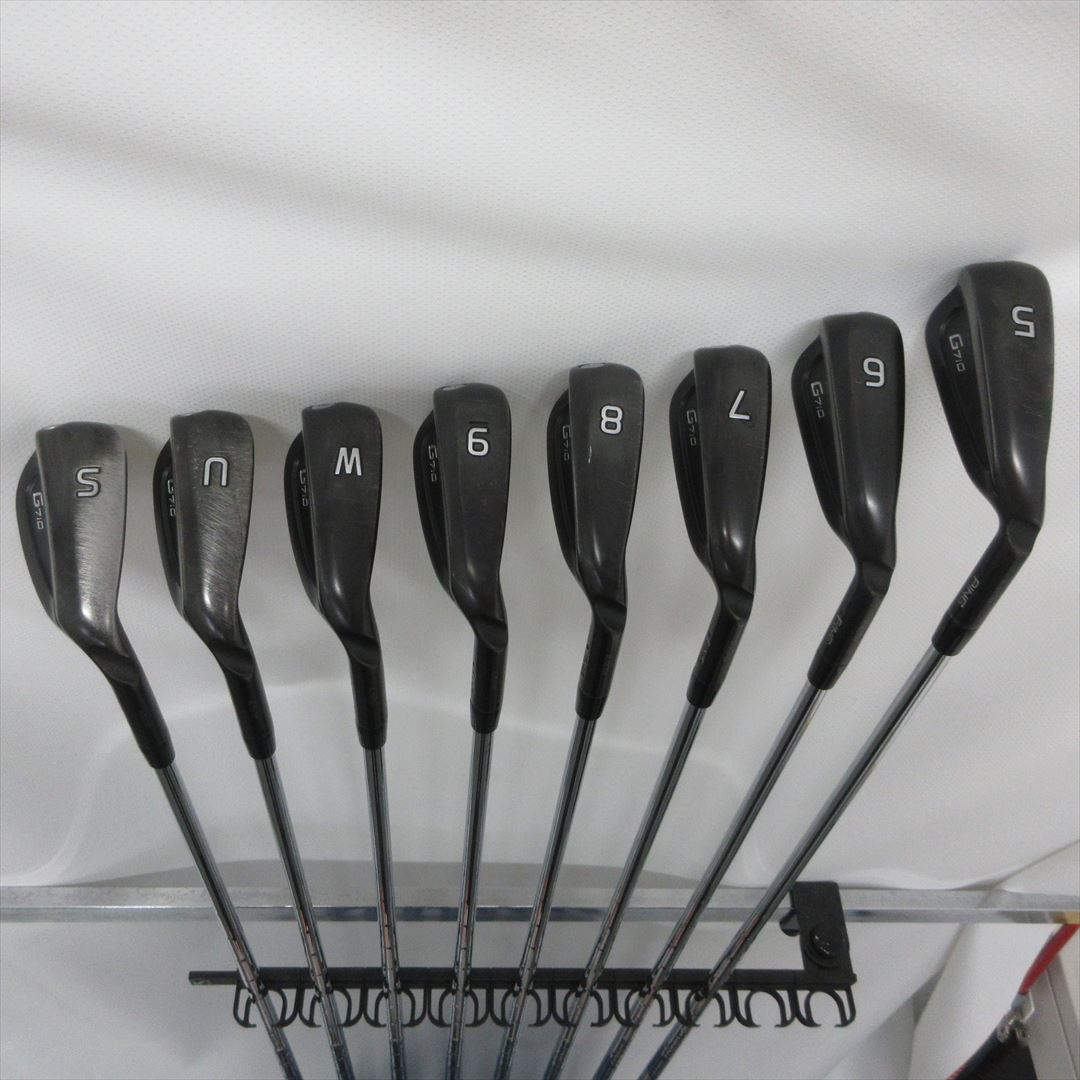 Ping Iron Set G710 NS PRO ZELOS 6 DotColor Black 8 pieces