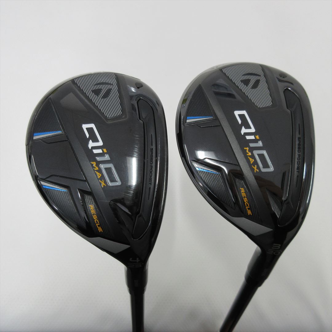 "2-Pack Golf Clubs" TaylorMade Hybrid Qi10 MAX U3&U4 Stiff Diamana BLUE TM60