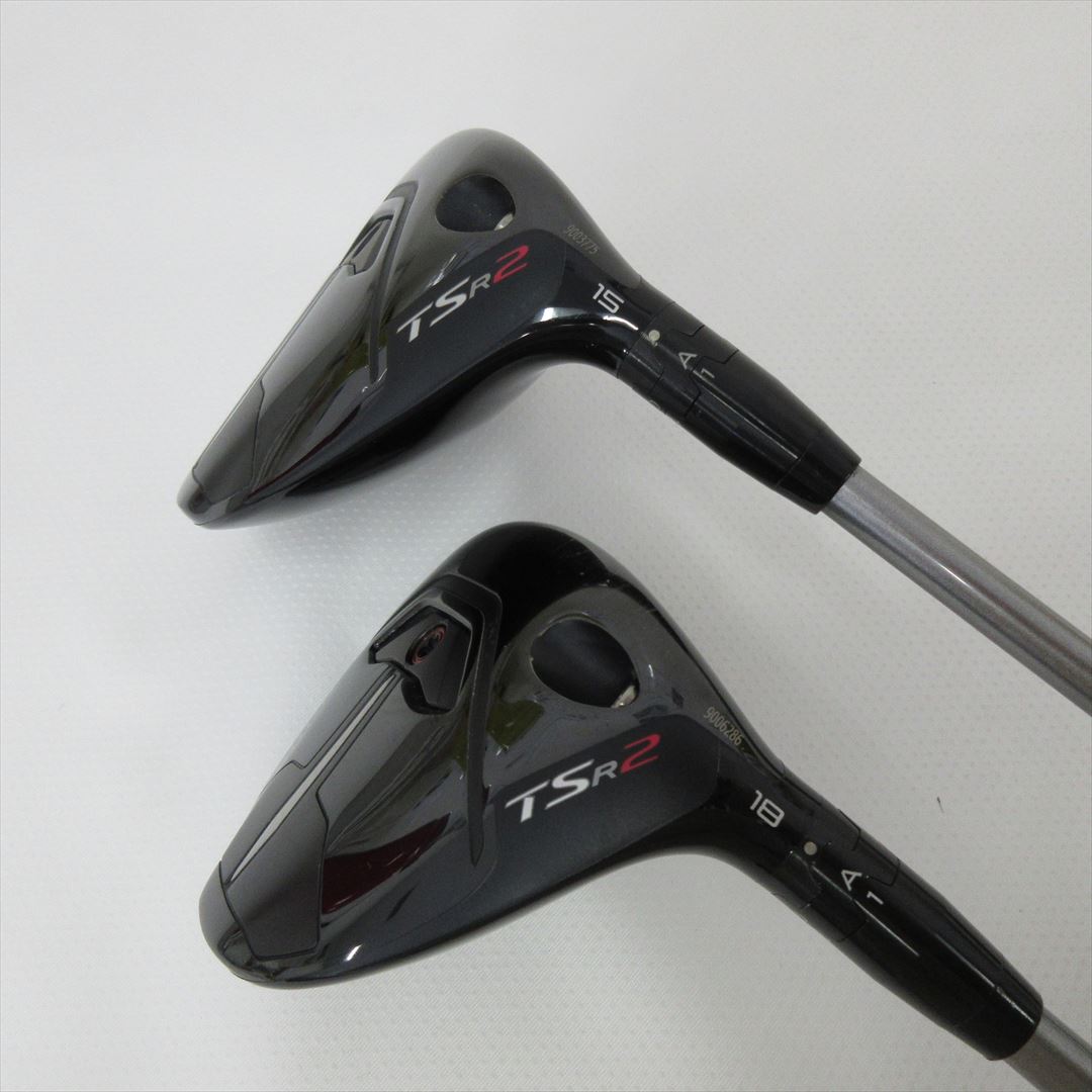 "2-Pack Golf Clubs" Titleist Fairway TSR2 15° & 18° Stiff TSP310