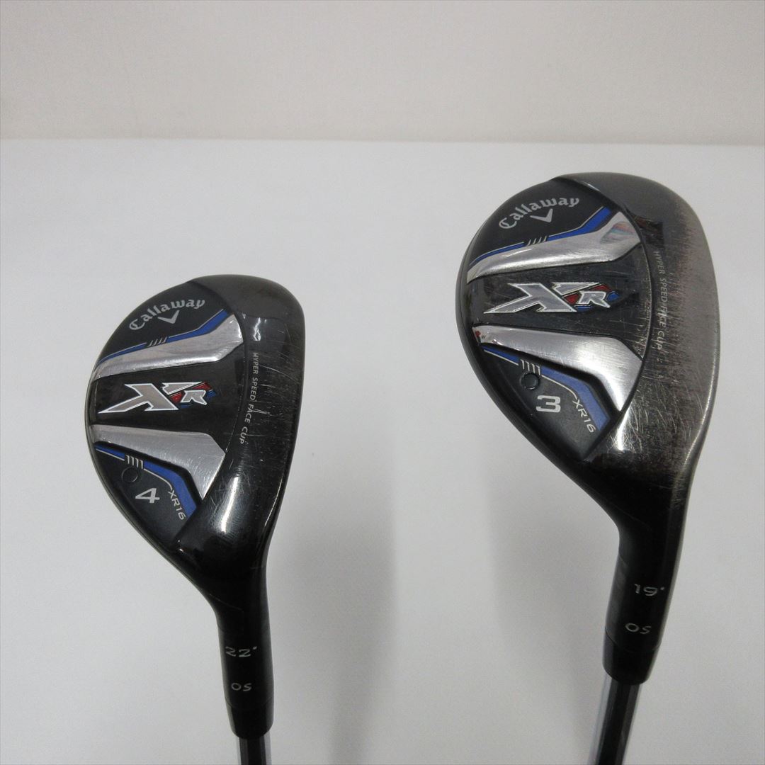 "2-Pack Golf Clubs" Callaway Hybrid XR 16 OS U3 & U4 Stiff NS PRO 950GH