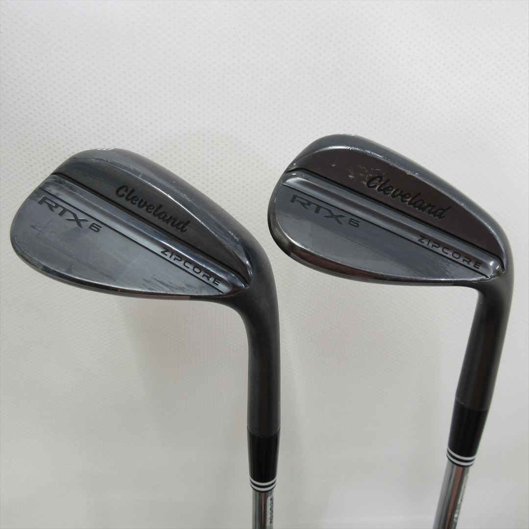 "2-Pack Golf Clubs" Cleveland Wedge RTX6 ZIPCORE BK 52°&58° Stiff NSPRO 950GHneo