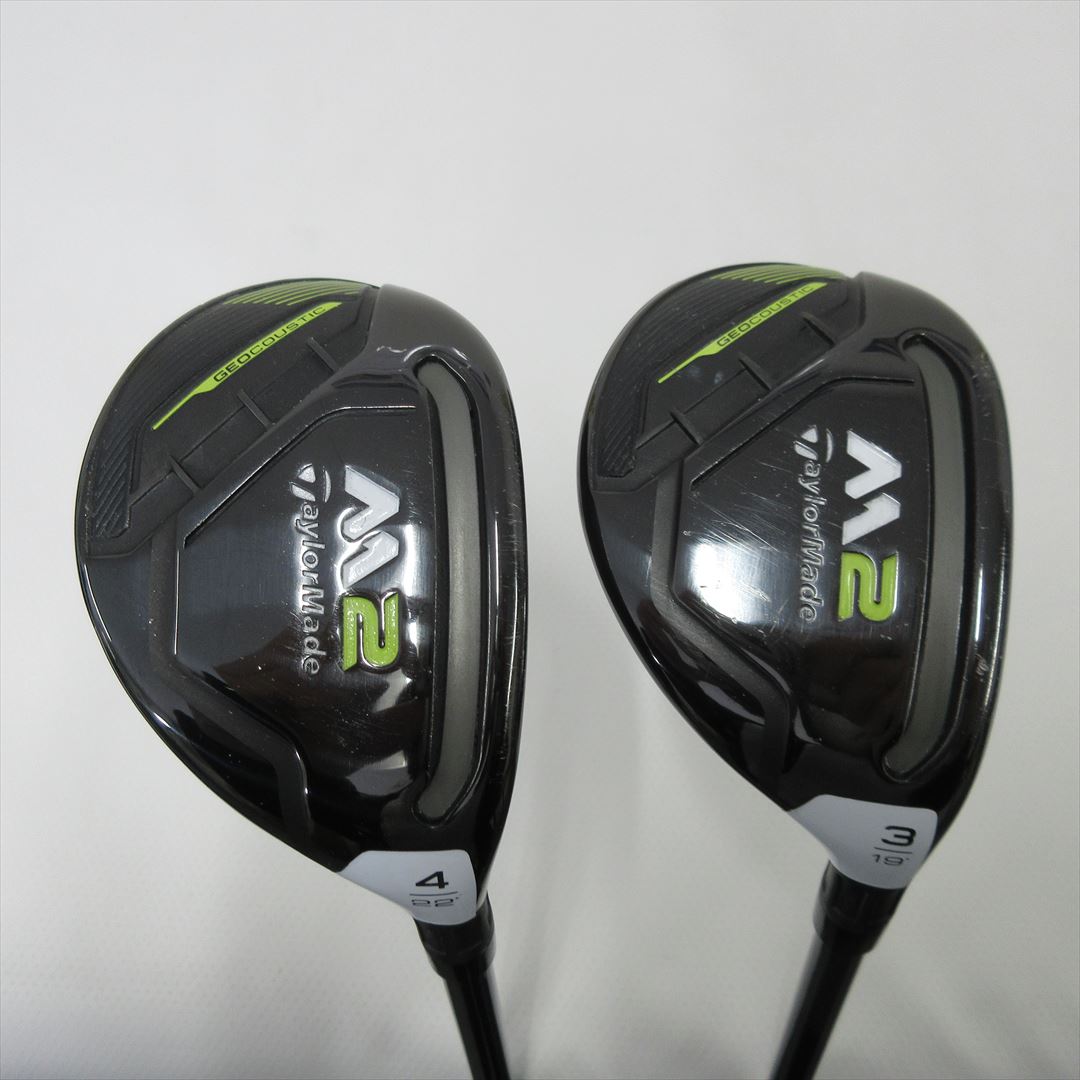 "2-Pack Golf Clubs" TaylorMade Hybrid M2(2017) USA U3 & U4 Stiff REAX 75