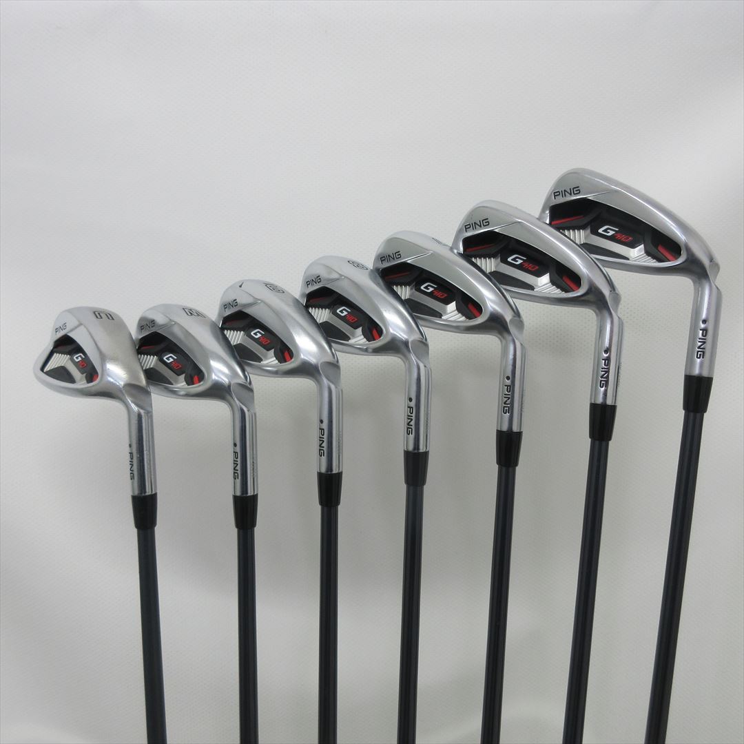 Ping Iron Set Fair Rating G410 Regular ALTA J CB RED 7 pieces Dot Color Black