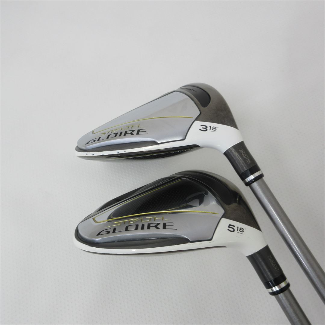 "2-Pack Golf Clubs" TaylorMade Fairway STEALTH GLOIRE 3W & 5W Reg SPEEDER NX