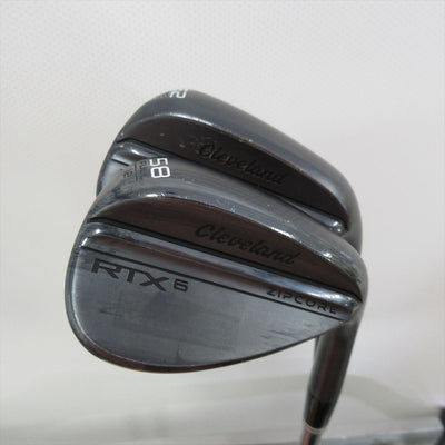 "2-Pack Golf Clubs" Cleveland Wedge RTX6 ZIPCORE BK 52°&58° Stiff NSPRO 950GHneo