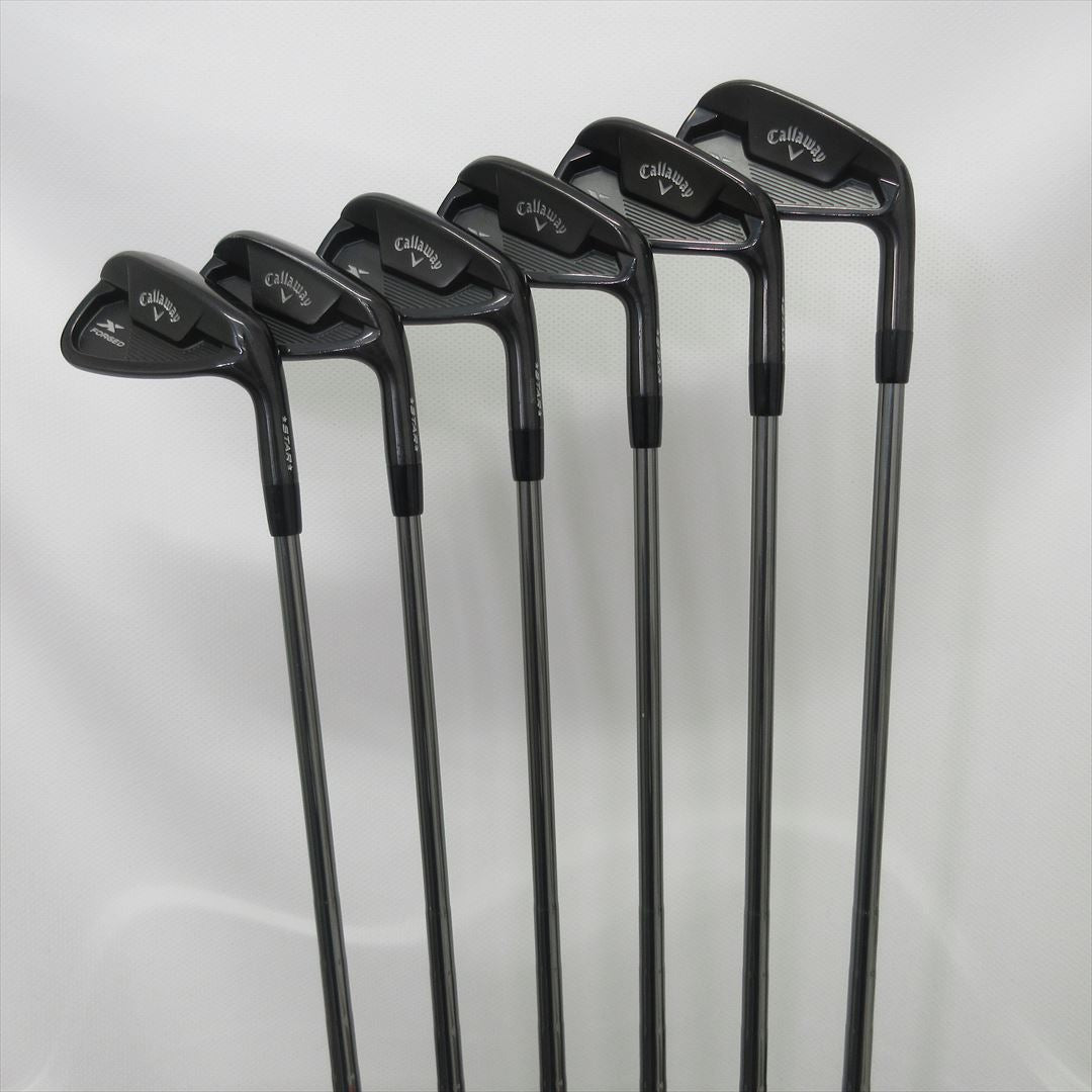 Callaway Iron Set X FORGED STAR(2021) BLACK Stiff NS PRO MODUS3 TOUR105 6pieces