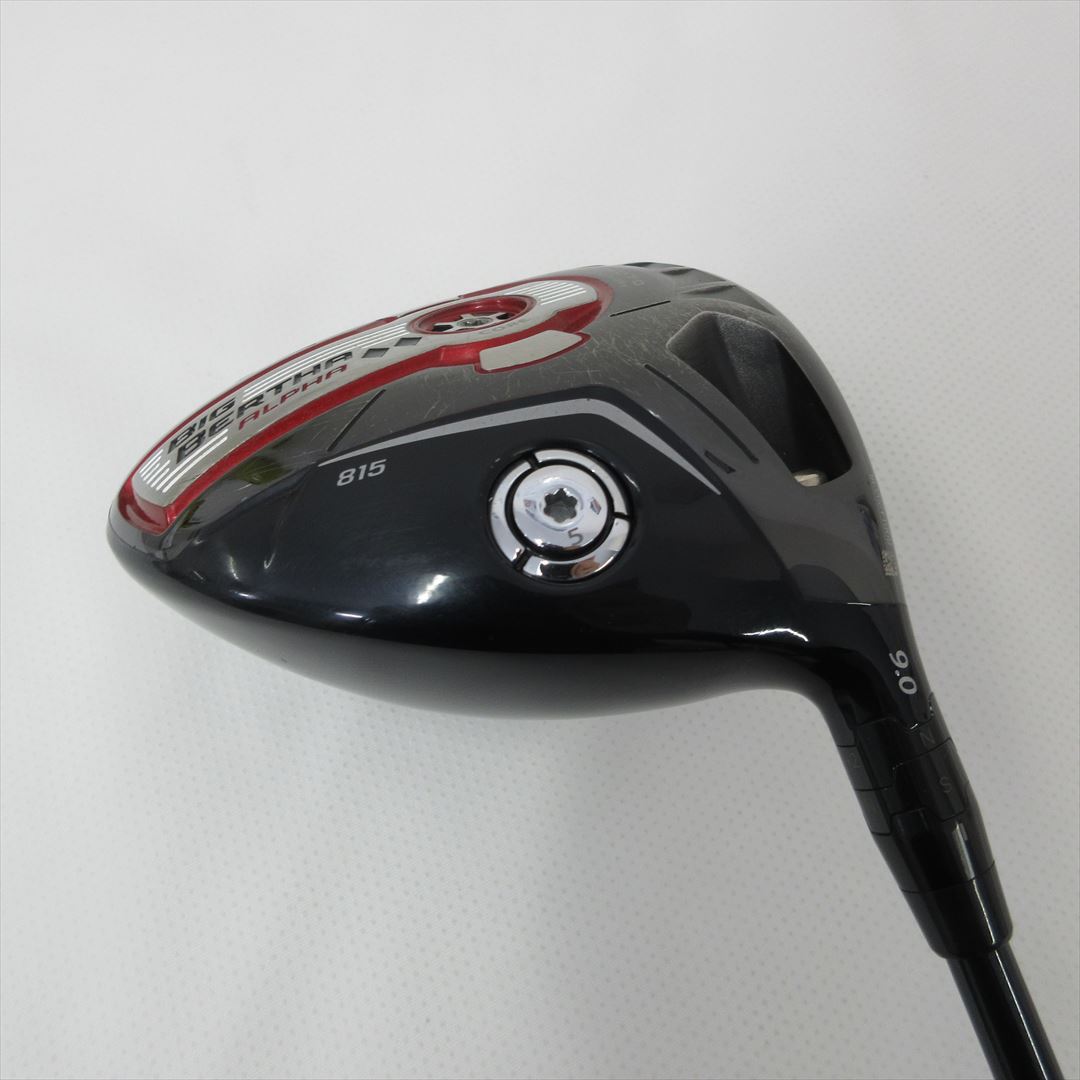 Callaway Driver BIG BERTHA ALPHA 815 Double Dia 9° Stiff BIG BERTHA ALPHA 815