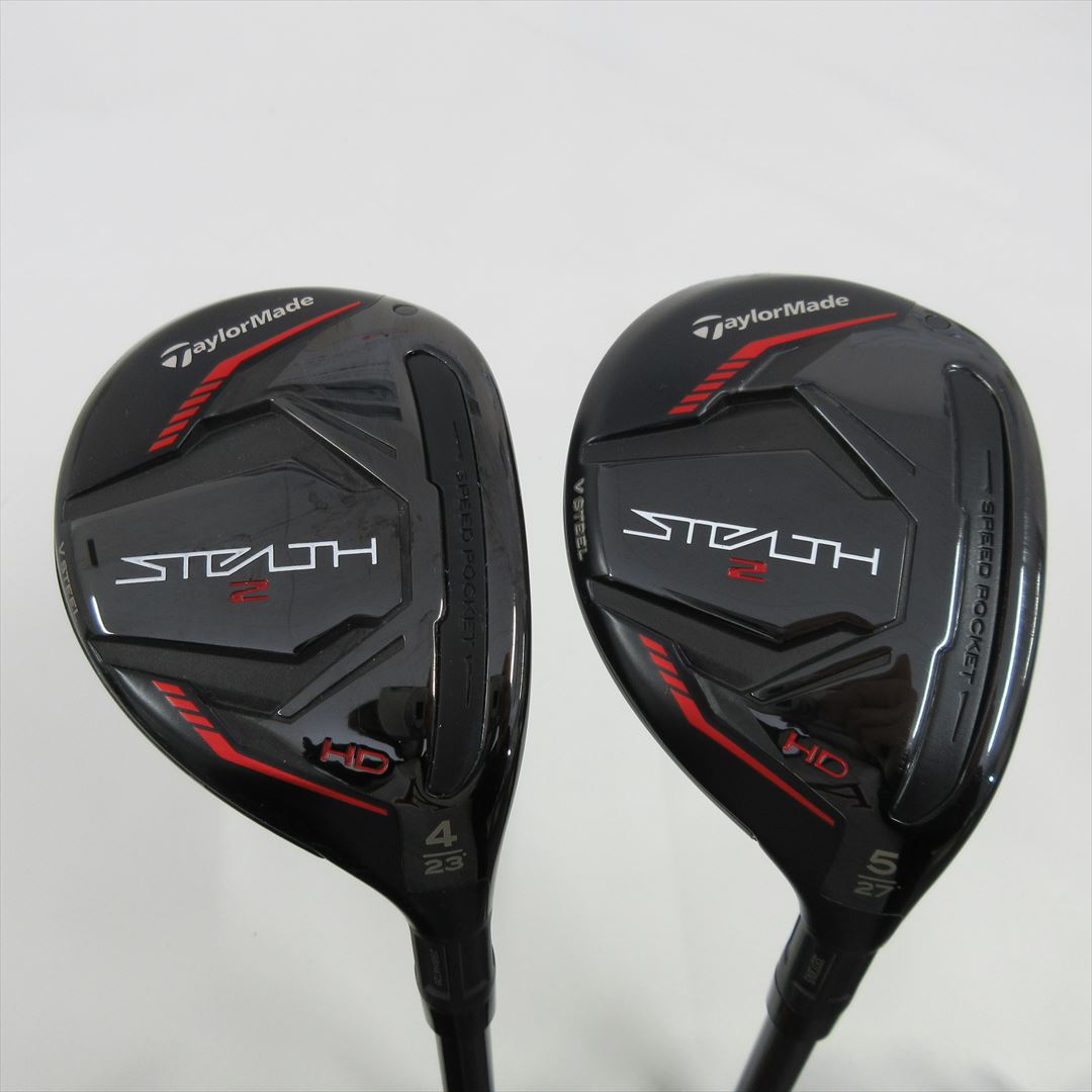 "2-Pack Golf Clubs" TaylorMade Hybrid STEALTH2 HD U4 & U5 Stiff TENSEI RED TM60