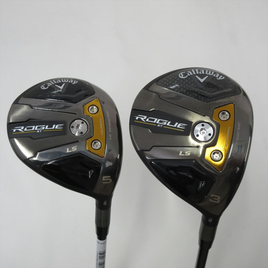 "2-Pack Golf Clubs" Callaway Fairway ROGUE ST LS 3W & 5W StiffReg TENSEI 55