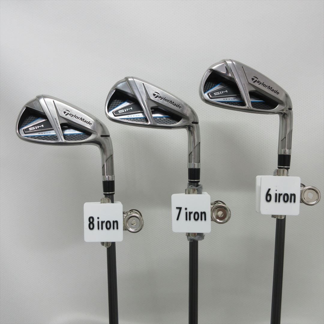 TaylorMade Iron Set SIM MAX Stiff TENSEI BLUE TM60 7 pieces