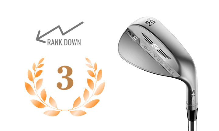 TITLEIST WEDGE VOKEY SPIN MILLED SM8 TOUR CHROME