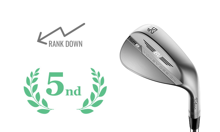 TITLEIST WEDGE VOKEY SPIN MILLED SM8 TOUR CHROME