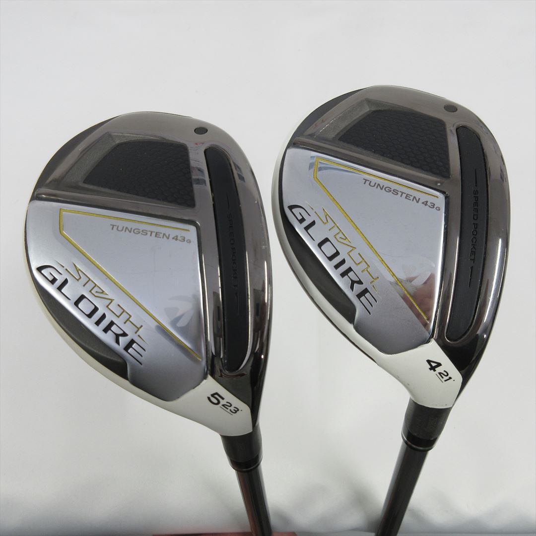 "2-Pack Golf Clubs" TaylorMade Hybrid STEALTH GLOIRE U4 & U5 StiffReg SPEEDER NX