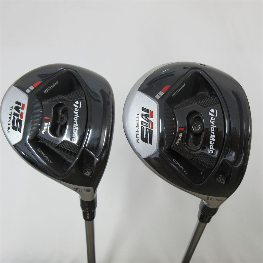 "2-Pack Golf Clubs" TaylorMade Fairway M5 3W & 5W Stiff KUROKAGE TM5