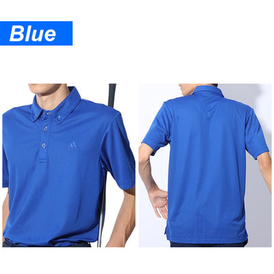 Performance Golf Polo for Men - Short Sleeve-Blue