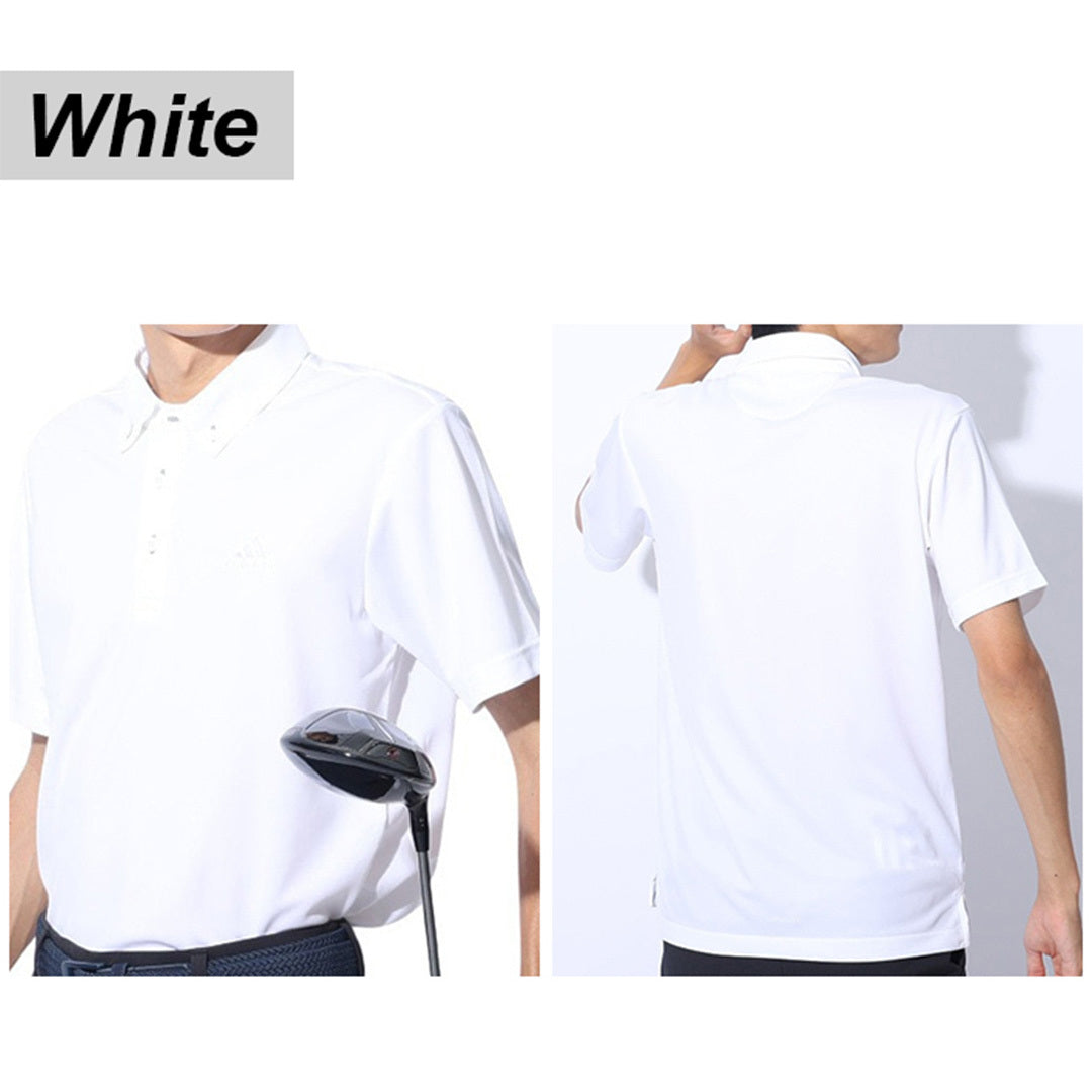 Performance Golf Polo for Men - Short Sleeve-White