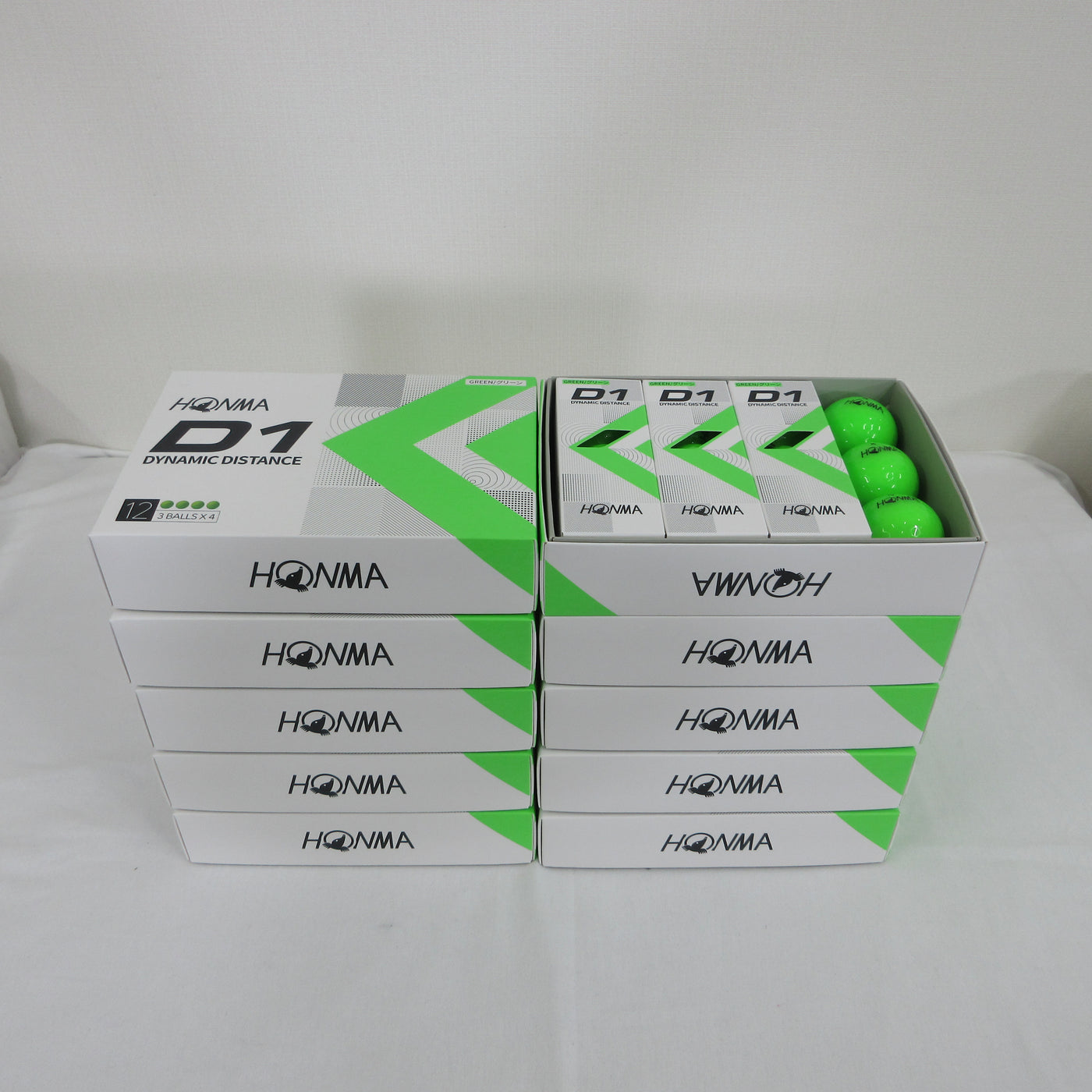 HONMA D1 Ball BT2201 Green color 10 dozen