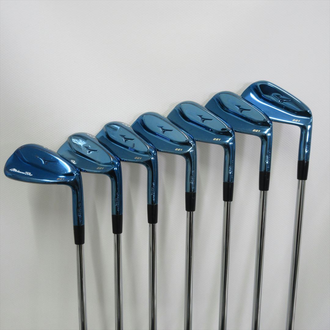 Mizuno Iron Set MizunoPro 221 Blue Limited Stiff DynamicGold TOURISSUE S200 7pcs