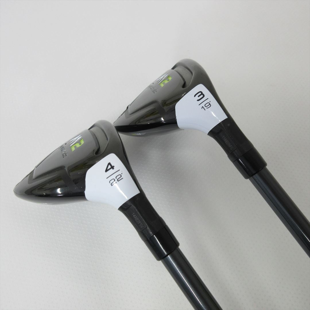 "2-Pack Golf Clubs" TaylorMade Hybrid M2(2017)USA U3 & U4 Stiff REAX 75