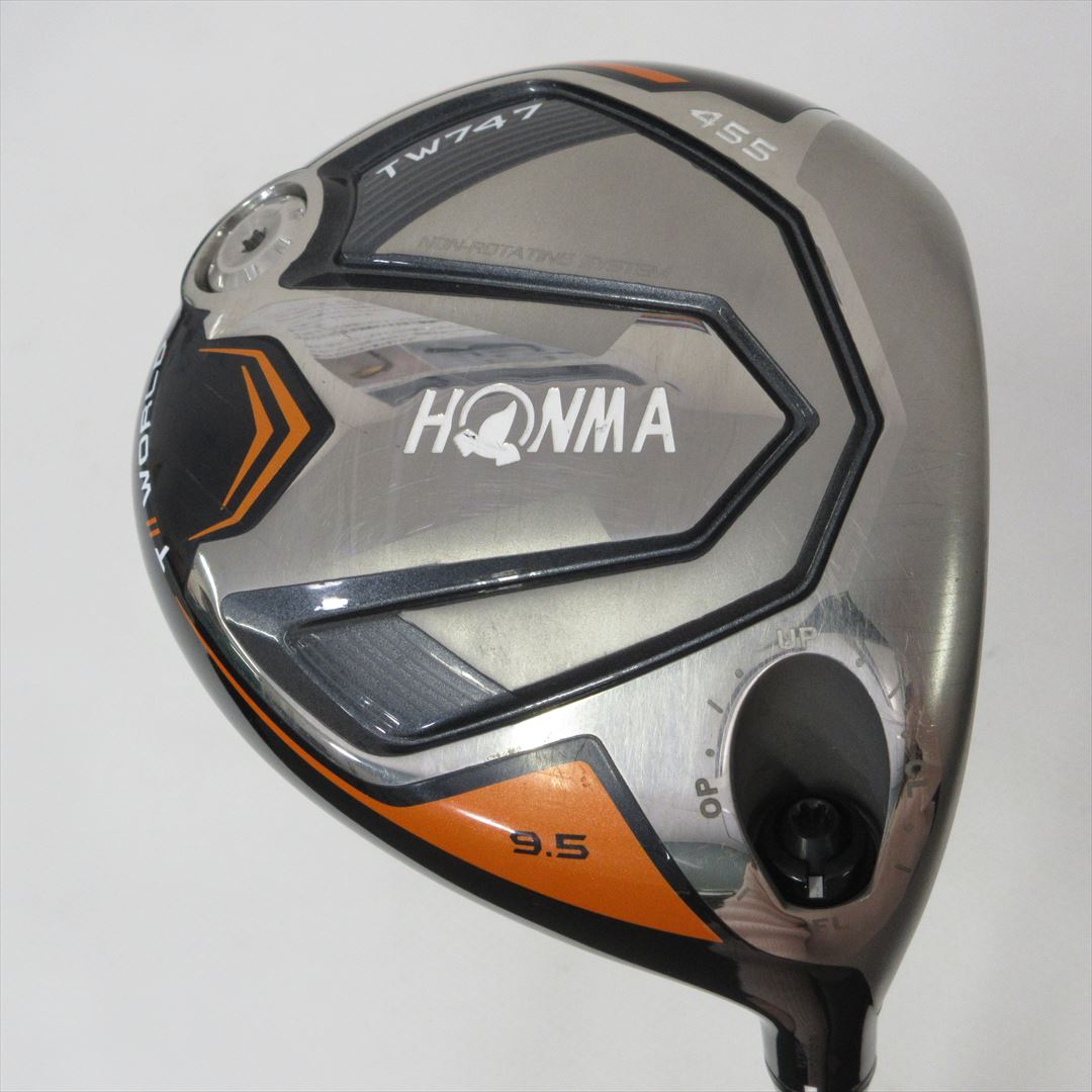 HONMA Driver TOUR WORLD TW747 455 9.5° Stiff VIZARD for 747 50