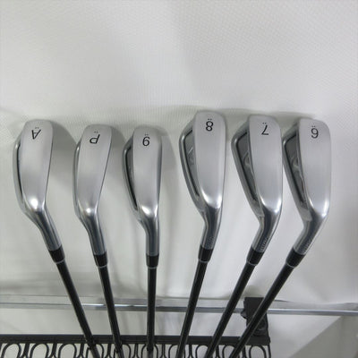 PRGR Iron Set Left-Handed PRGR 05(2023) StiffReg MCI BLACK FOR PRGR 6 pieces