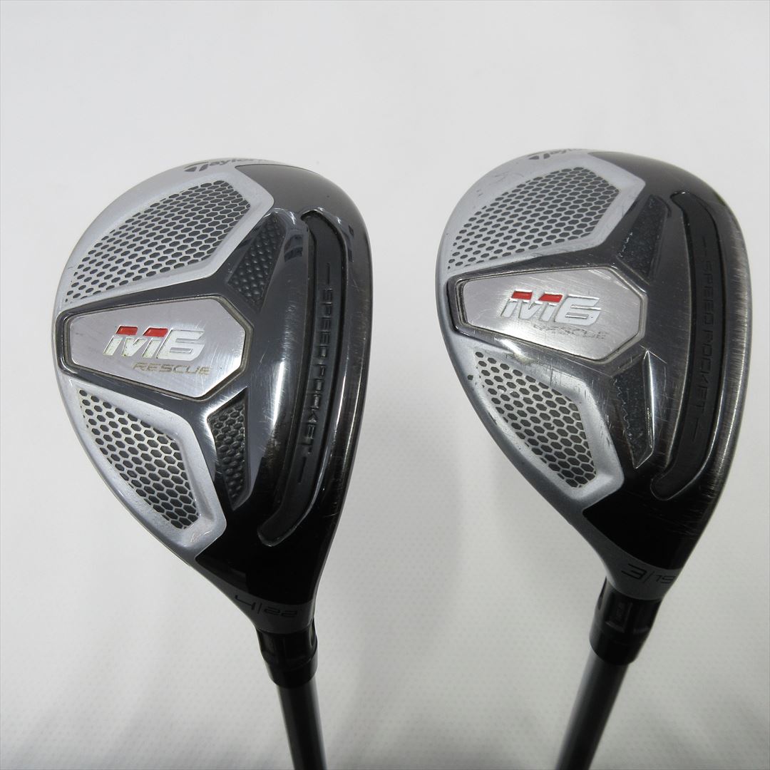 "2-Pack Golf Clubs" TaylorMade Hybrid M6 U3 & U4 Stiff FUBUKI TM6