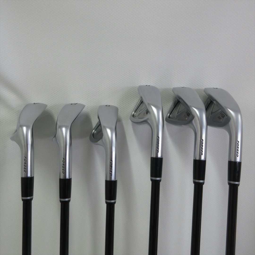 PRGR Iron Set Left-Handed PRGR 05(2023) StiffReg MCI BLACK FOR PRGR 6 pieces