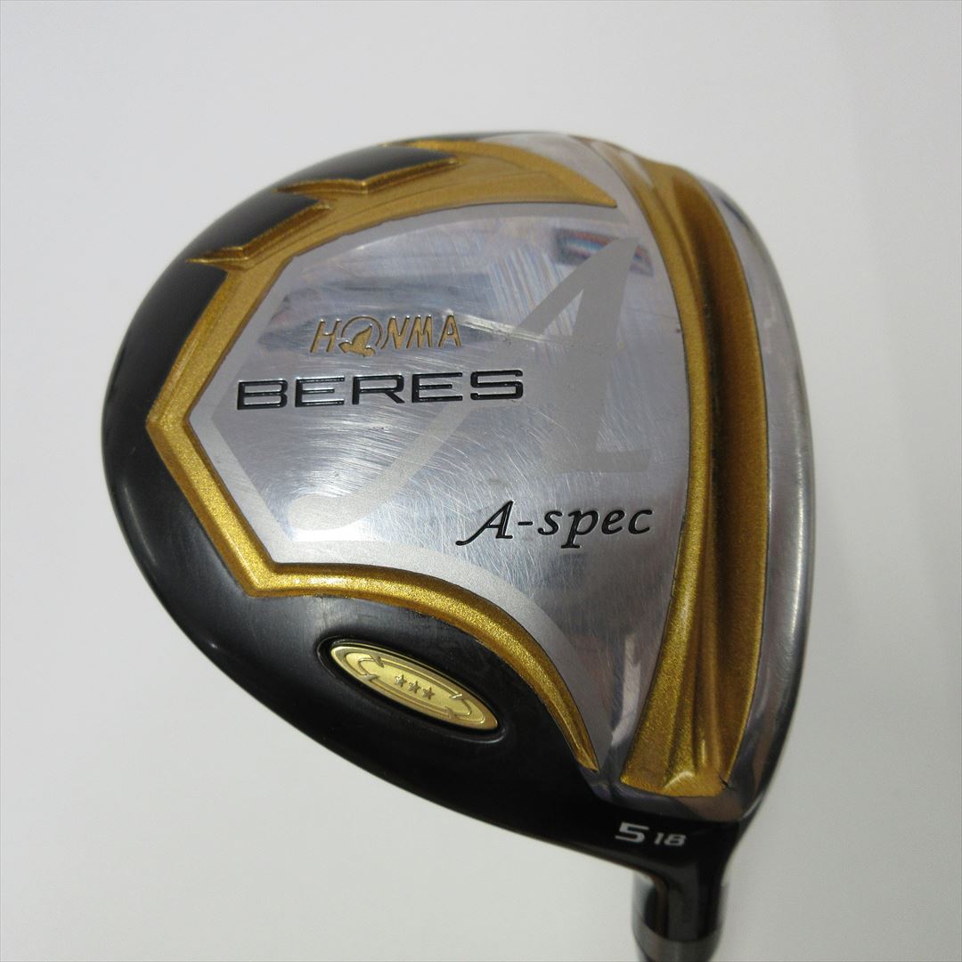 HONMA Fairway BERES A-spec 5W 18° Stiff 3S ARMRQ A-spec 47