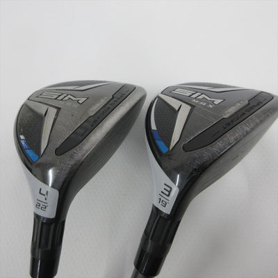 "2-Pack Golf Clubs" TaylorMade Hybrid SIM MAX U3 & U4 Reg TENSEI BLUE TM60