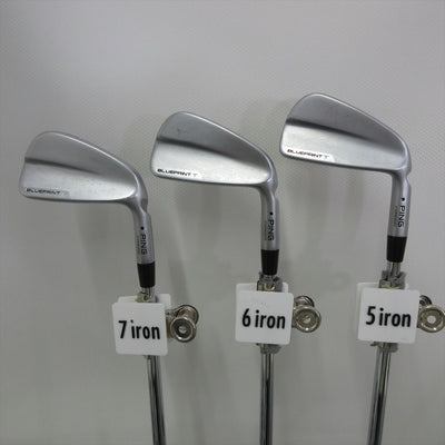 Ping Iron Set BLUEPRINT T Stiff NS PRO MODUS3 TOUR120 6 pieces Dot Color Black